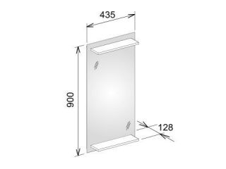 Зеркало для ванны Keuco Edition 11198001500 43.5 см